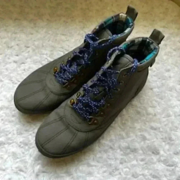 NEW Keds Scout II Matte Gray Water Resistant Rain Shoes Women’s Sz 8 NWOB - Picture 2 of 10